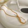 Stainless Steel Pearl Necklace Female Niche
