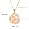 Fashion Design Rotating Pearl Flower Necklace