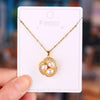 Fashion Design Rotating Pearl Flower Necklace