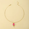 Rose Titanium Steel Necklace Female Niche