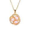 Fashion Design Rotating Pearl Flower Necklace